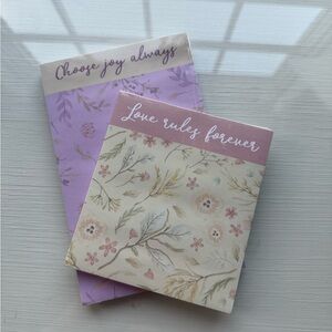 2 Still-Wrapped Floral Pattern Writing Pads